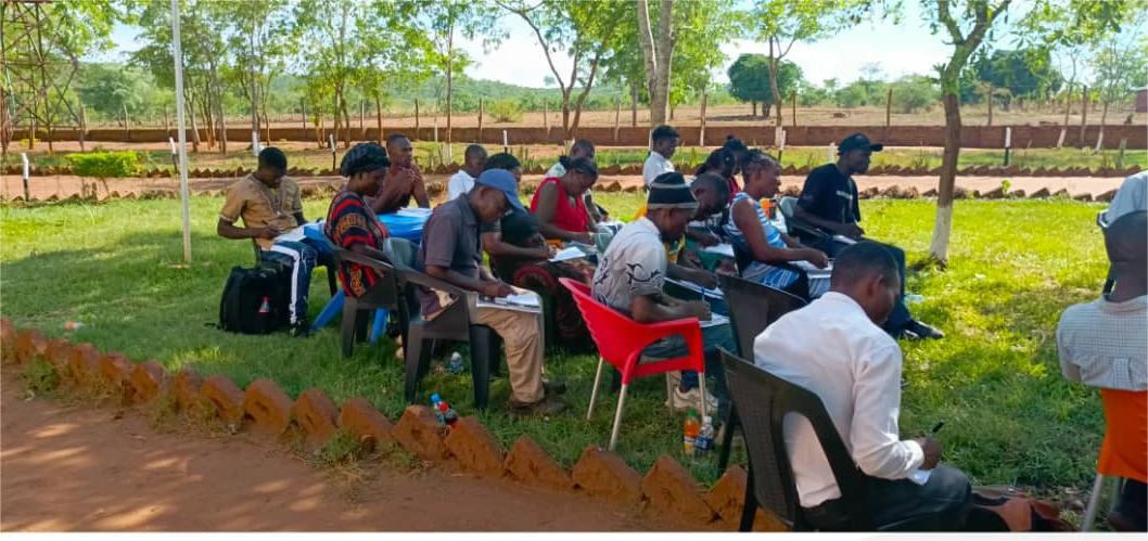Farmer training session